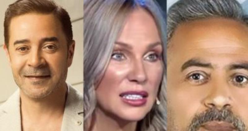 صبرى فواز وشيرين رضا ومدحت صالح