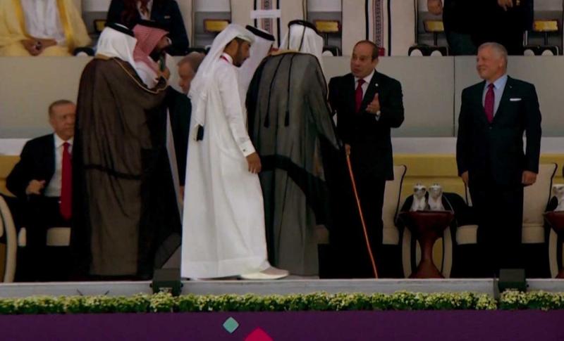 الرئيس السيسي خلال حفل الافتتاح