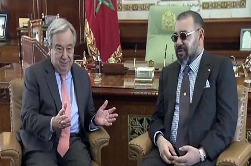 الملك محمد السادس يستقبل الأمين العام للأمم المتحدة