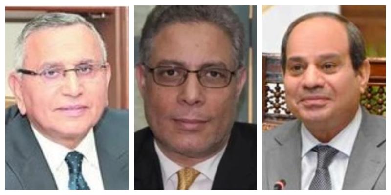 الرئيس السيسي وعبد العاطي - وعبد السند يمامة
