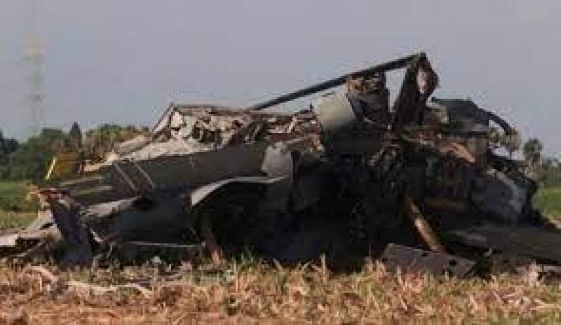 سقوط طائرة مروحية