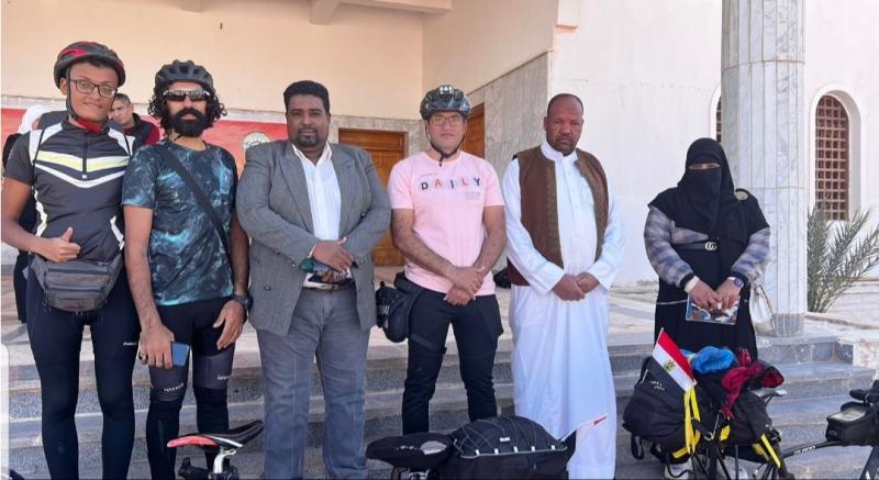 المصريين الأحرار يستقبل الرحالة المصري بواحة سيوة