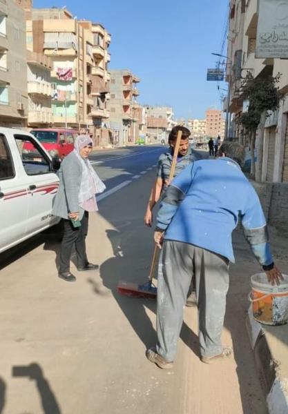 الحمادي تشن حملة نظافه وتجميل لرفع كفاءة جميع الطرق الرئيسية بقرى شربين 