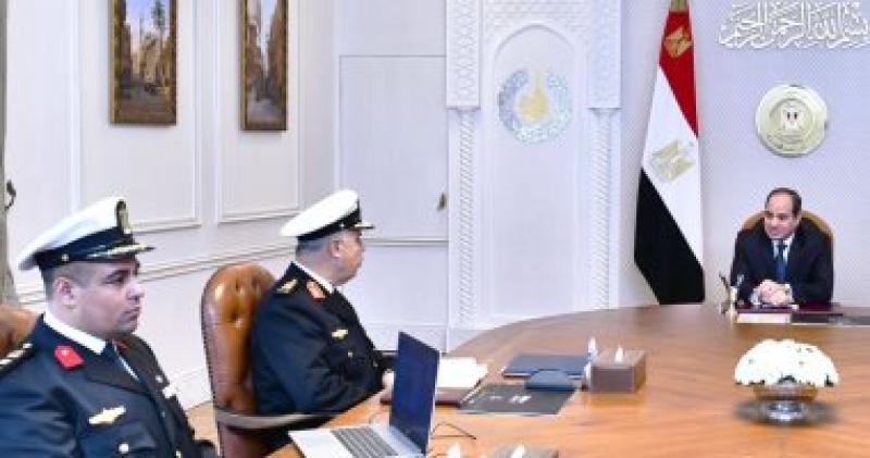 الرئيس السيسى خلال الاجتماع