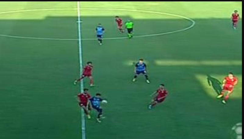جانب من مباراة حرس الحدود وبيراميدز