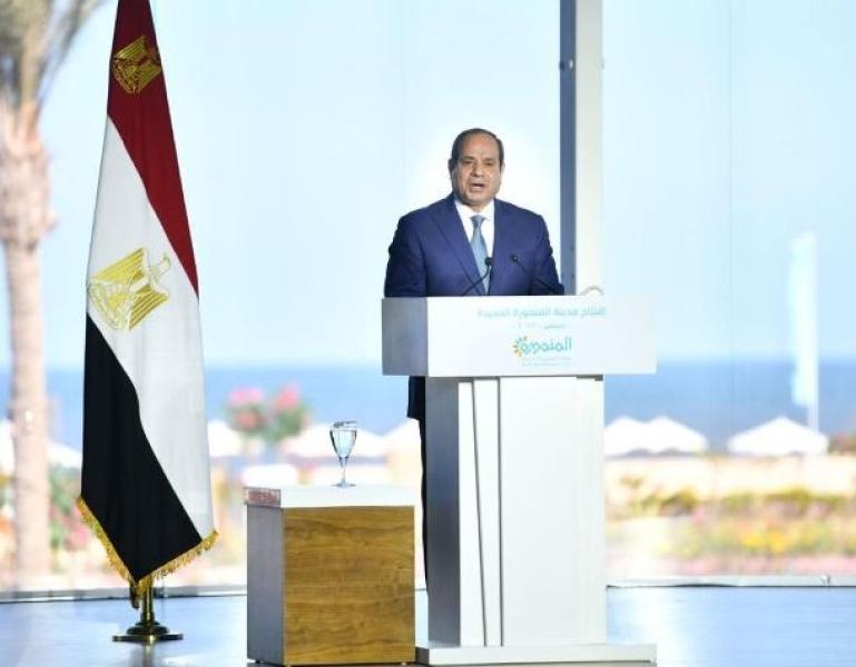 افتتاح الرئيس السيسي مدينة المنصورة الجديدة