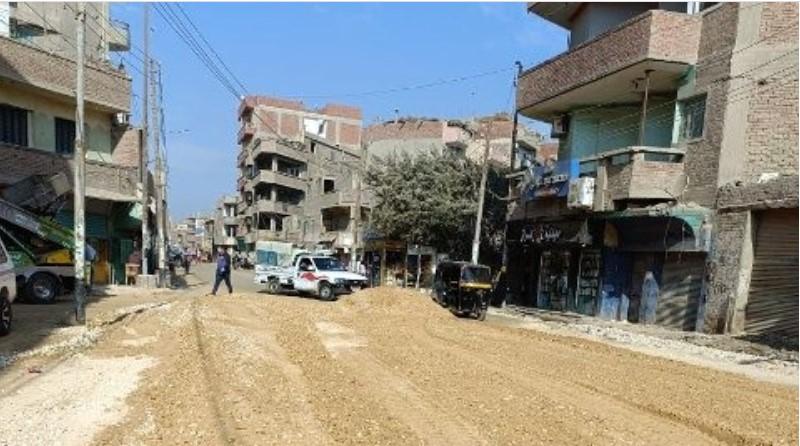 رصف شوارع منيا القمح