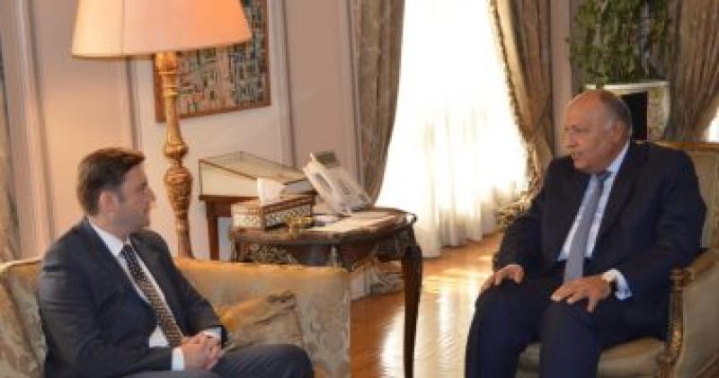 سامح شكرى ووزير خارجية مقدونيا الشمالية