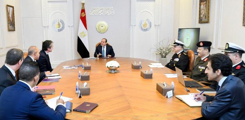 لقاء الرئيس السيسي ورئيس مجلس إدارة شركة تاليس الفرنسية