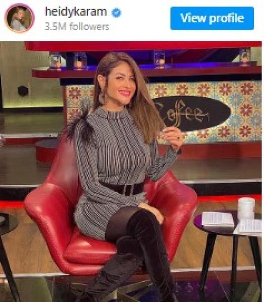 الفنانة هيدى كرم 