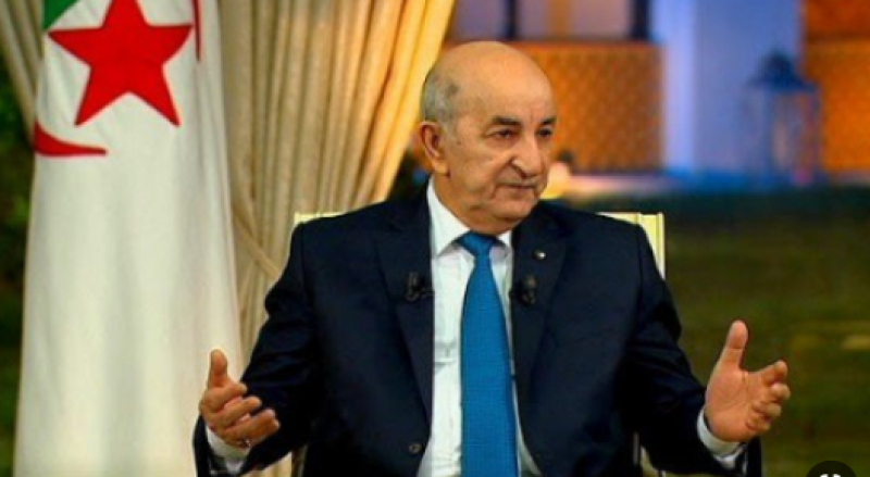الرئيس الجزائري عبد المجيد تبون