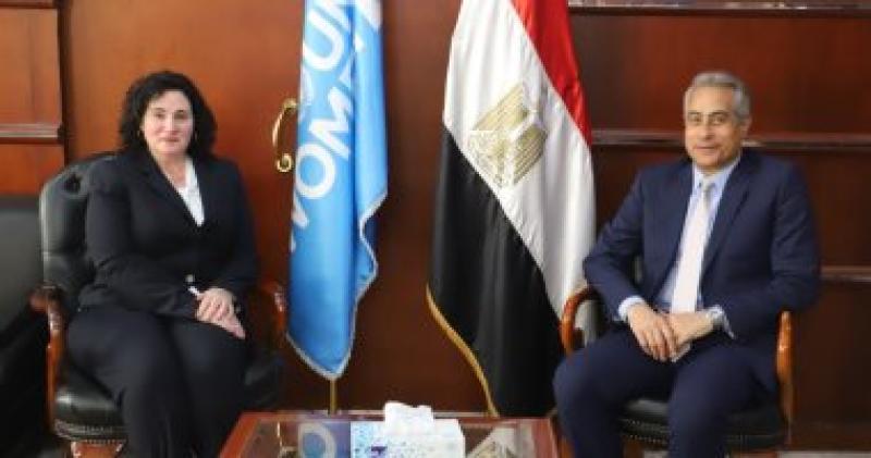 وزير القوى العاملة يستقبل ممثلة هيئة الأمم المتحدة للمرأة