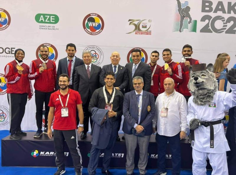 لاعبو المنتخب الوطني للكاراتيه