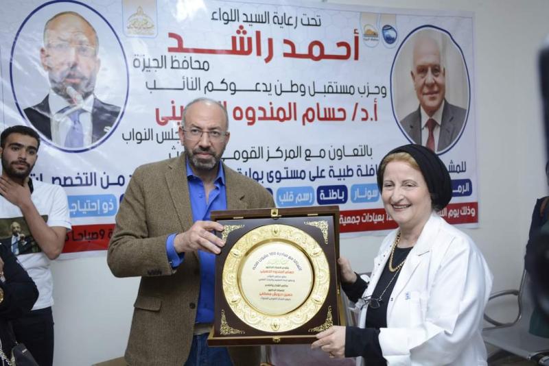 النائب حسام المندوة ينظم اكبر قافلة طبية ببولاق الدكرور 