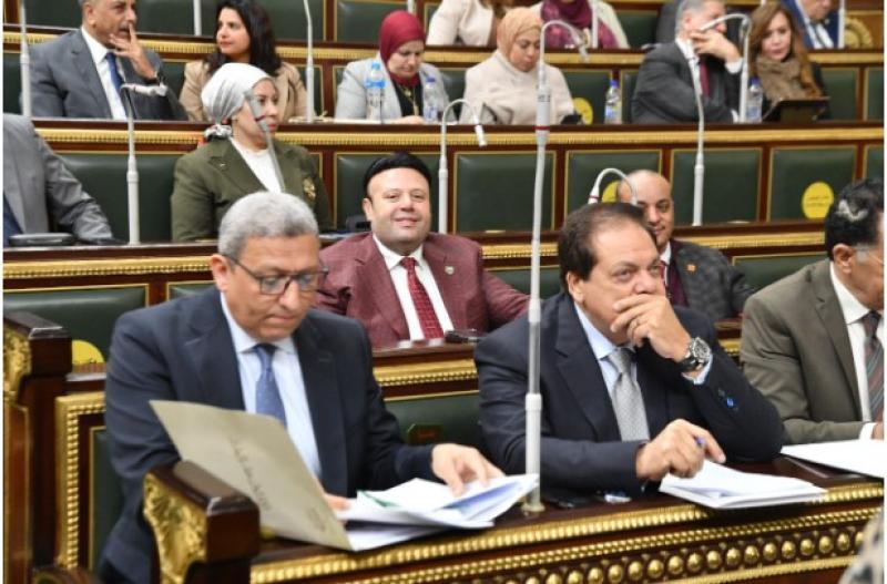 جانب من الجلسة  بحضور وكيلى البرلمان