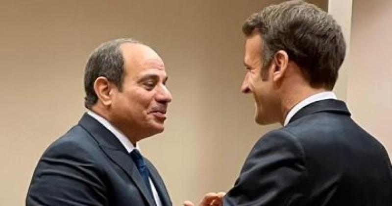 الرئيس السيسي ونظيره الفرنسى