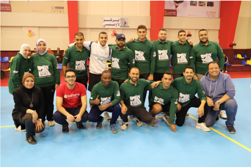 جانب من فعاليات اليوم الرياضي الدامج