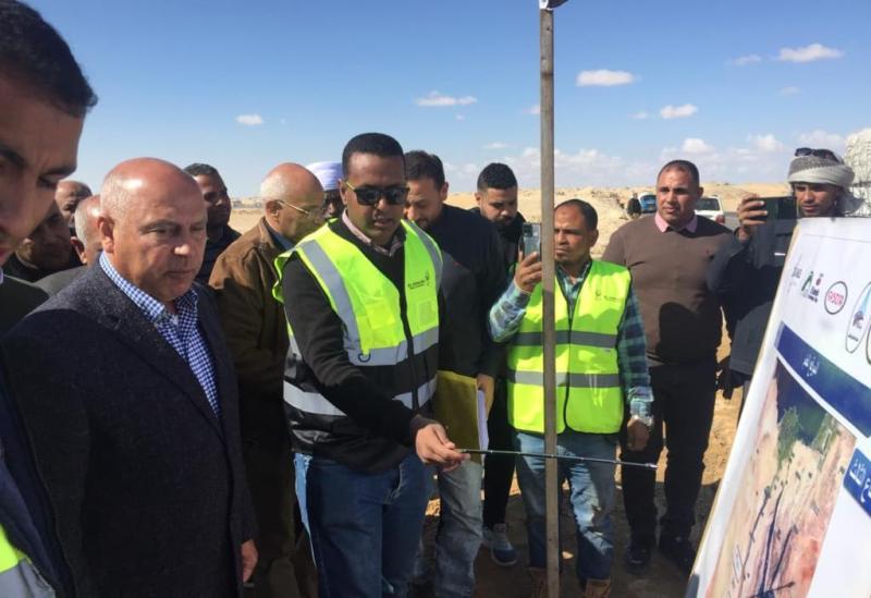 وزير النقل يتفقد مواقع العمل  بالخط الثاني للقطار الكهربائي