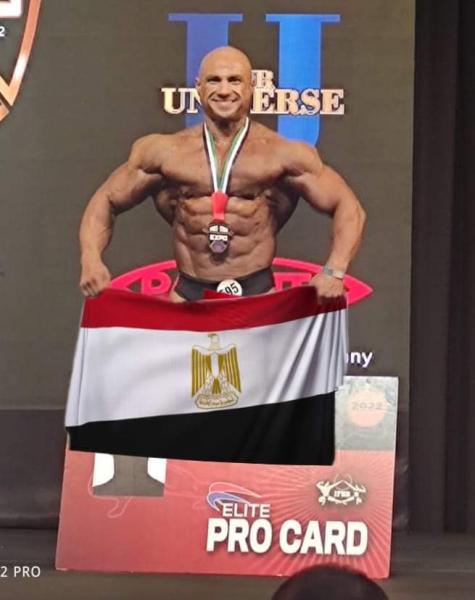ممثل المنتخب القومى لجمهورية مصر العربية لكمال الأجسام من القوات المسلحة