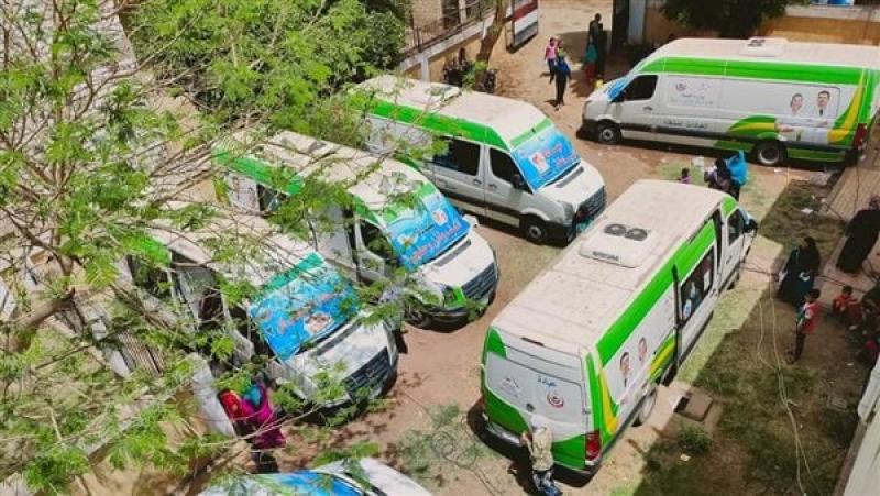  قافلة طبية وعلاجية بقرية البرشا ضمن حياة كريمة