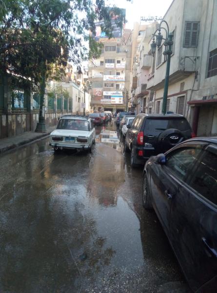 انفجار ماسوره مياه خاصه بالصرف الصحي