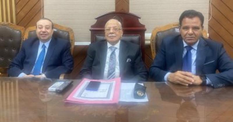 هيئة المحكمة برئاسة المستشار محمد حماد- أرشيفية