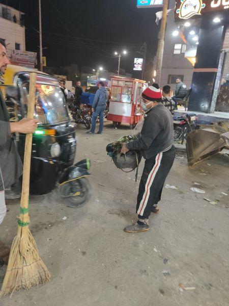 بدءاعمال تطويرالشوارع  بالانترلك فى ابوكبير شرقية 