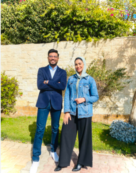 ولاء الشريف وأحمد ماجد