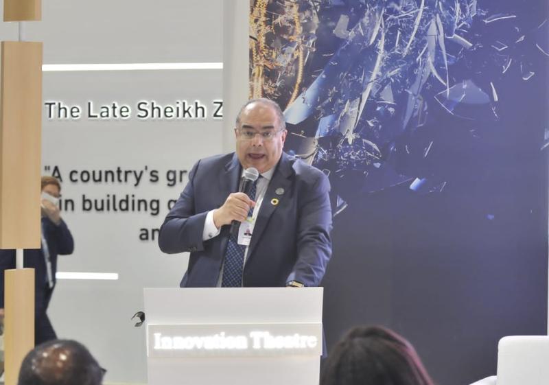 الدكتور محمود محيي الدين، رائد المناخ للرئاسة المصرية خلال مشاركته في جلسة مبادرة أسواق الكربون الأ