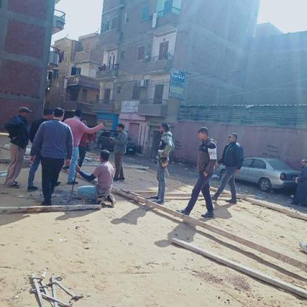 حملات مكثفة لازالة ابنية مخالفة واشغالات بمراكز الشرقية اليوم 