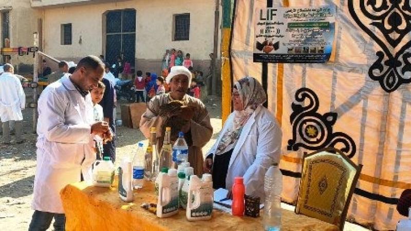 بيطرى الشرقية : قافلةطبية بيطرية مجانية بههيا 