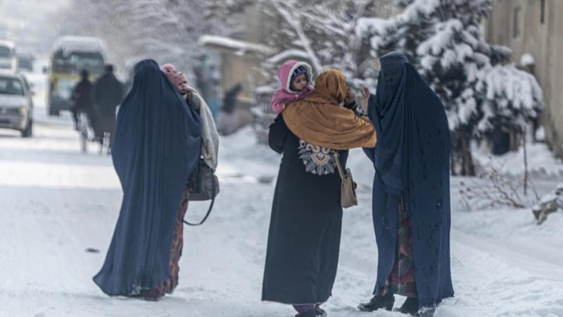 موجة برد في أفغانستان