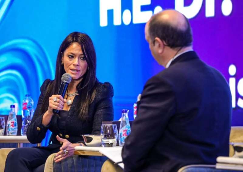 الدكتورة رانيا المشاط خلال مشاركتها في الدورة السابعة من المؤتمر السنوي للمستثمرين