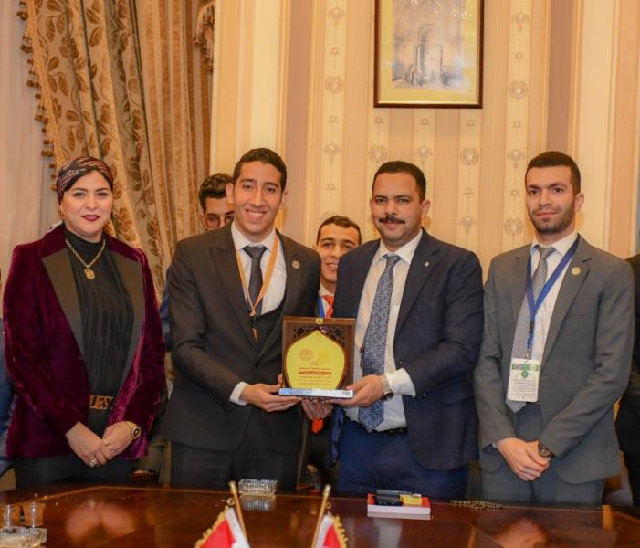 زعيم الاغلبية يستقبل اتحاد طلاب جامعة  المنصورة