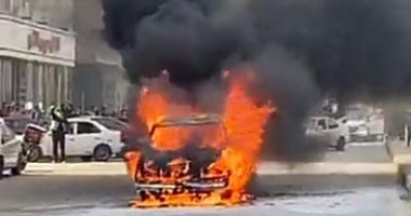  حرق سيارة 