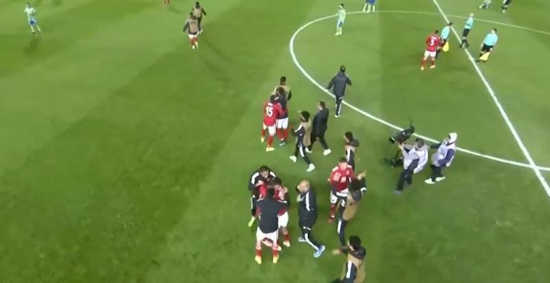 فرحة لاعبي الأهلي