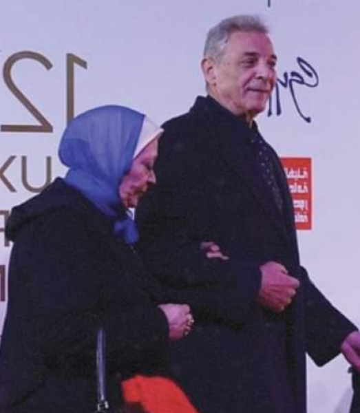 محمود حميدة وزوجته