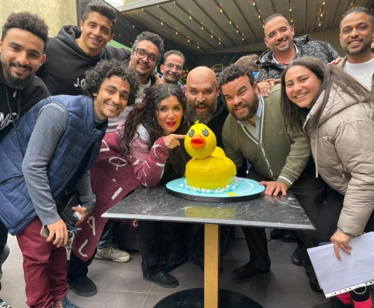 تصوير فيلم البطة الصفرا