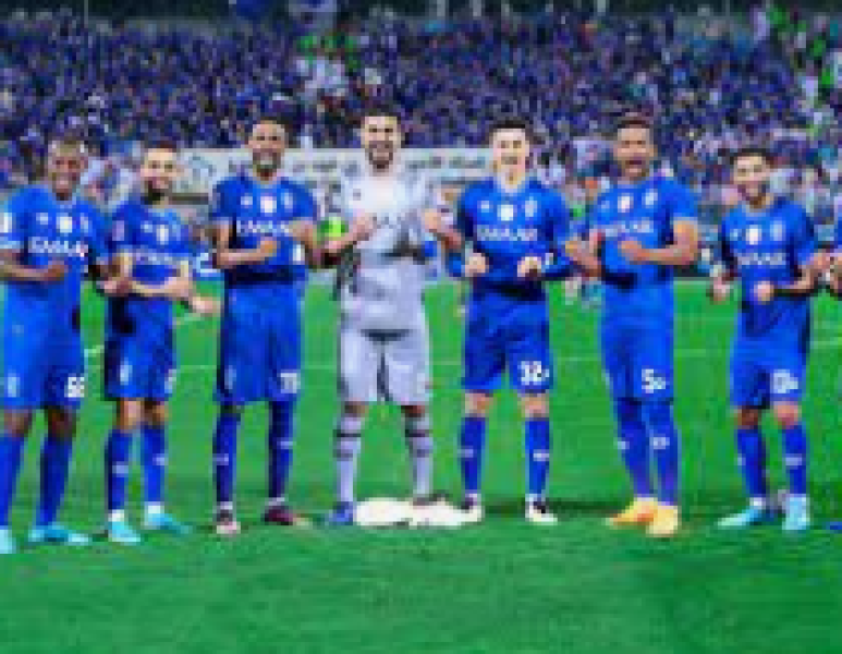 فرحة لاعبى الهلال السعودى