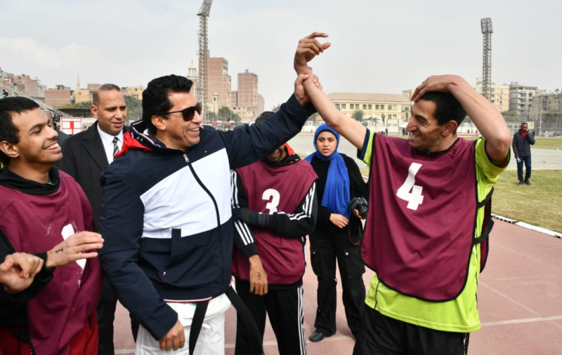 وزير الرياضة يشهد منافسات بطولة الجمهورية لألعاب القوى
