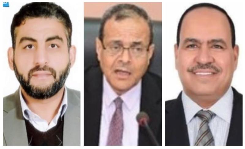 النائب أحمد قورة والدكتور مصطفى عبد الخالق والدكتور شرف الدين شاذلى