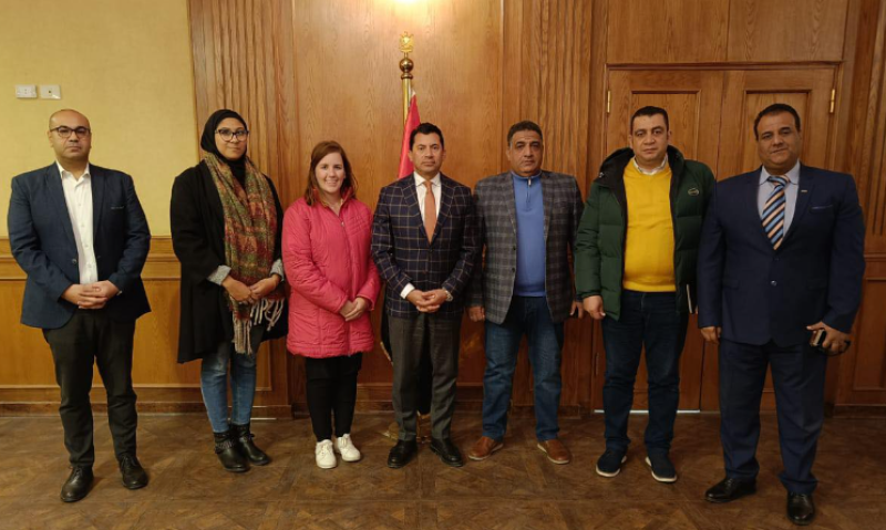وزير الرياضة يلتقى مسئولى الاتحاد الدولى للبوتشا