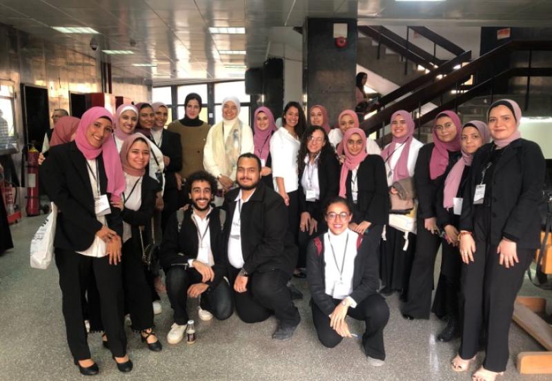 جانب من احتفالات طلاب الخدمة الإجتماعية ببنها 