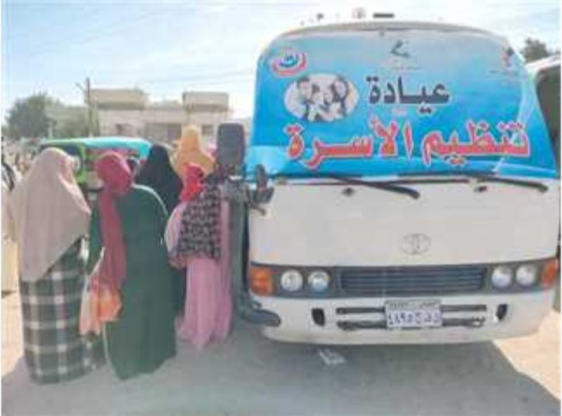 جانب من القافلة الطبية