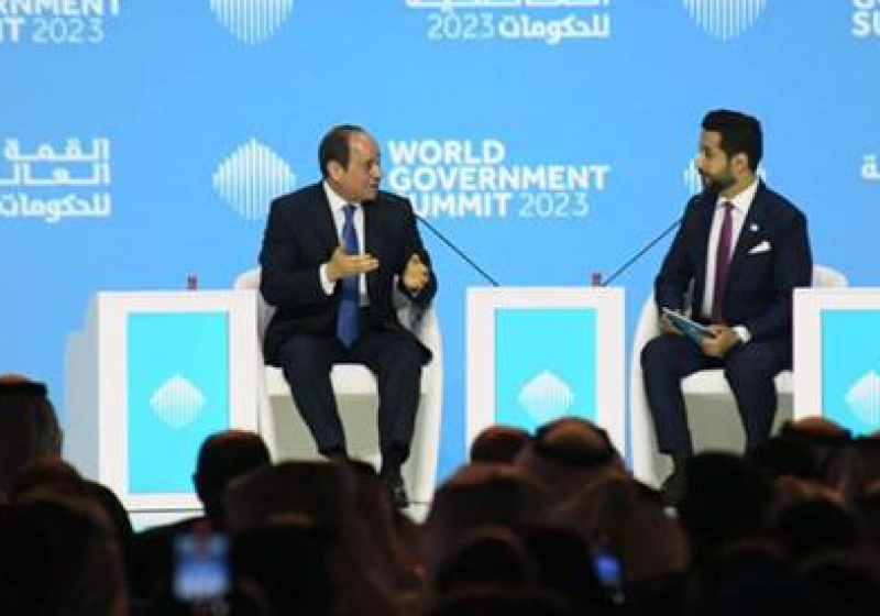 الرئيس السيسي خلال بالقمة العالمية للحكومات