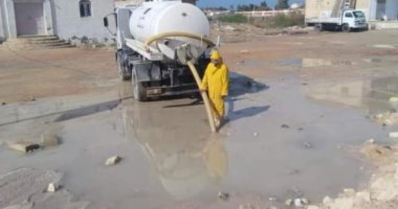 جانب من رفع المياه