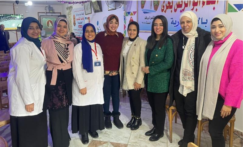 جانب من القافلة الطبية