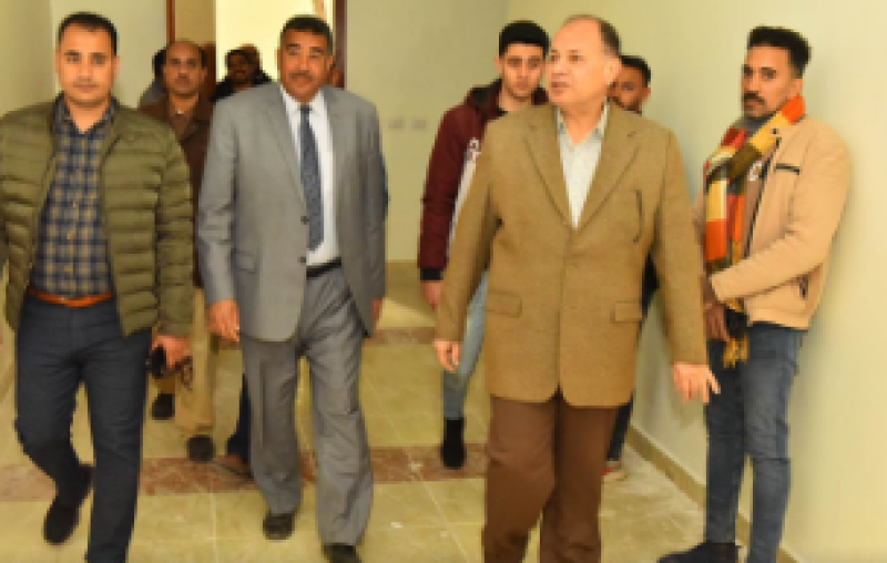 محافظ أسيوط يتفقد أعمال إنشاء مجمع خدمات المواطنين ونقطة إطفاء أسيوط