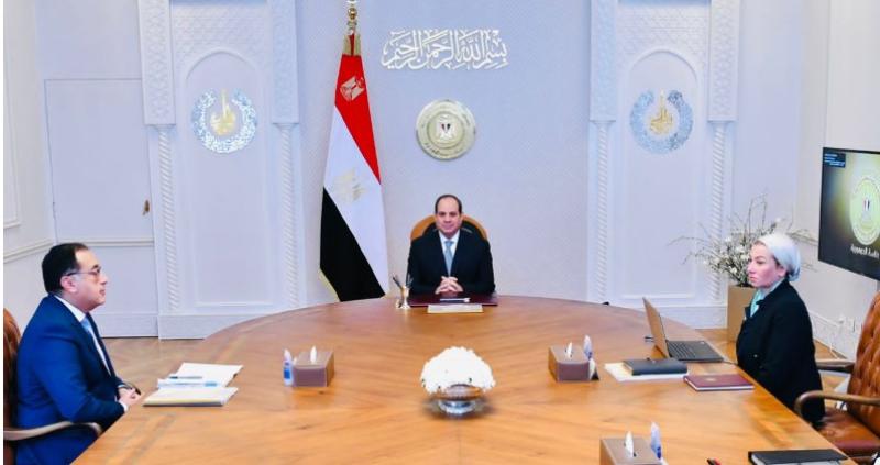 اجتماع الرئيس السيسي مع وزيرة البيئة