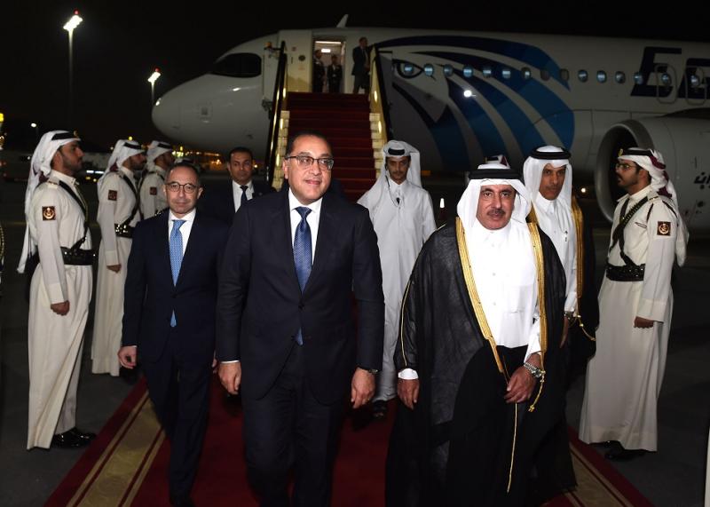 زيارة مدبولي لقطر 